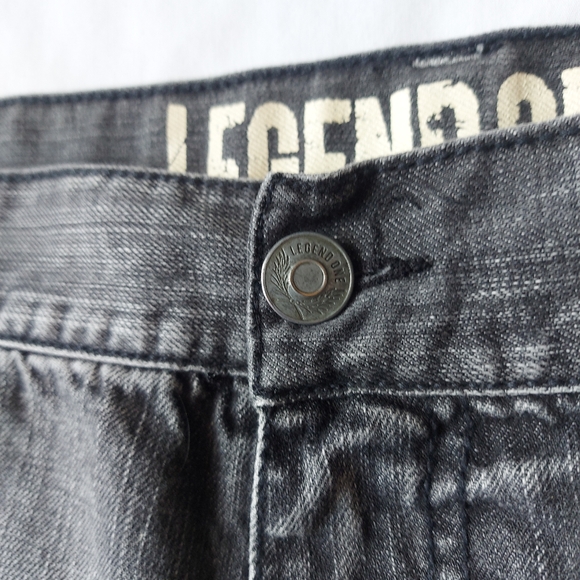 Legend One Straight Leg Mid Rise Black Jeans, 46 x 30 - Picture 4 of 9